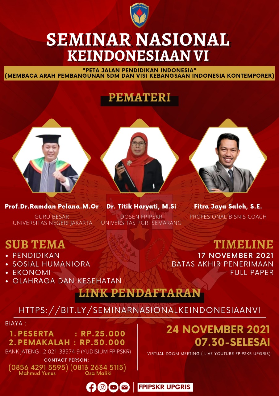 					View 2021: Seminar Nasional Ke Indonesiaan VI
				